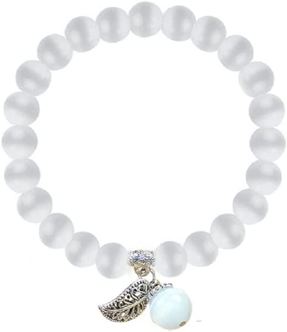 Natural Powerful pink Selenite Bracelet Healing Crystal Energy Stone Concentration Spirituality Handmade Fashion Jewelry Gift for Women Girls